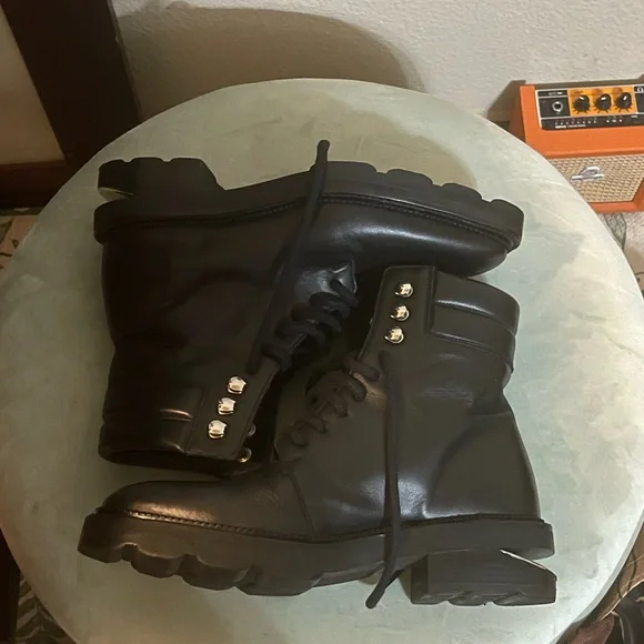 Alexander Wang Black Leather Women's Andy Boots - Picture 4 of 5